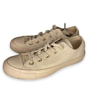 Exclusive Nude Converse in Nude Leather, Size 6, Perfect Condition! Without Box.
